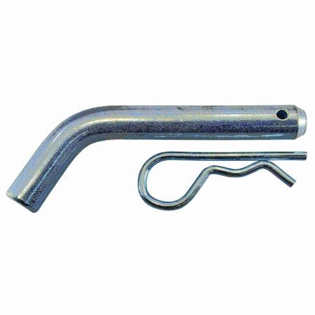 Midwest Fastener Bent Hitch Pin, 5/8 in Dia, 4 in Usable L, Steel, 2 PK 930005